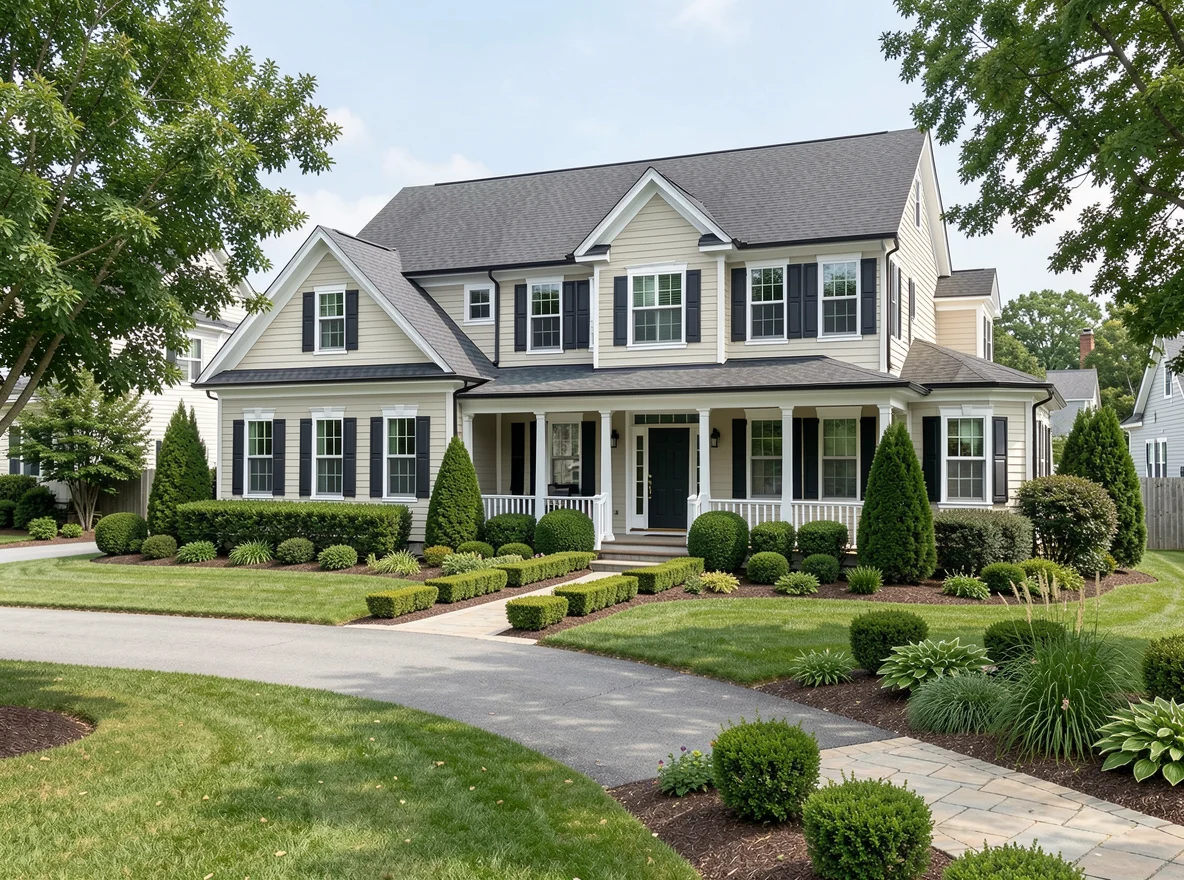 Home exterior in Norfolk neighborhood
