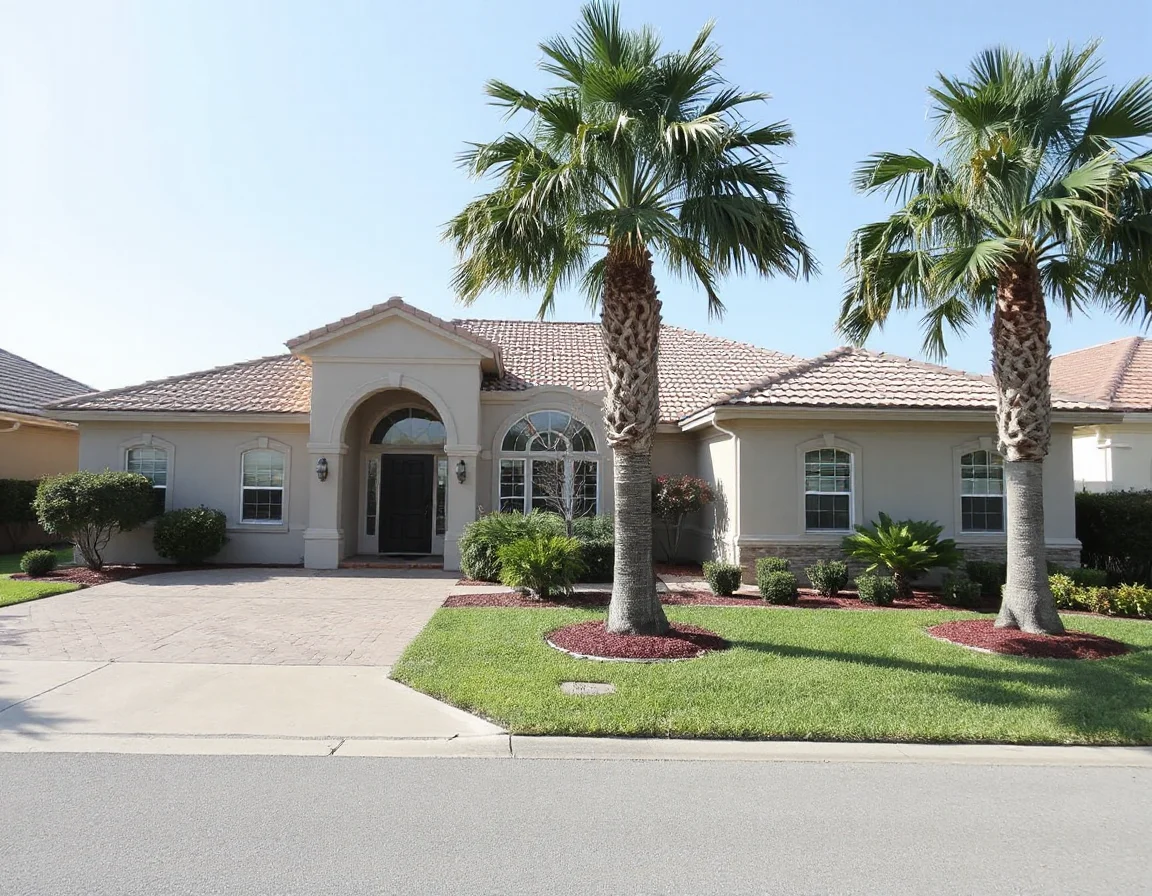 Fort Myers single-family home with palm landscaping