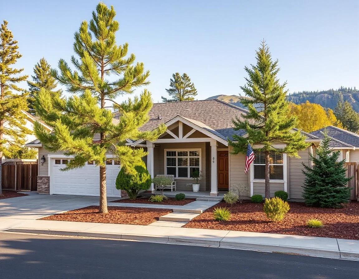 Well-maintained high-desert home exterior in Sisters