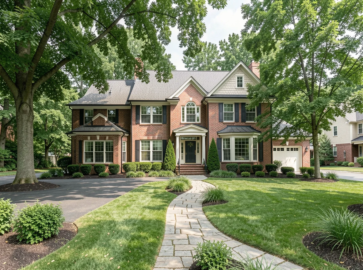 Traditional homes in a Louisville neighborhood
