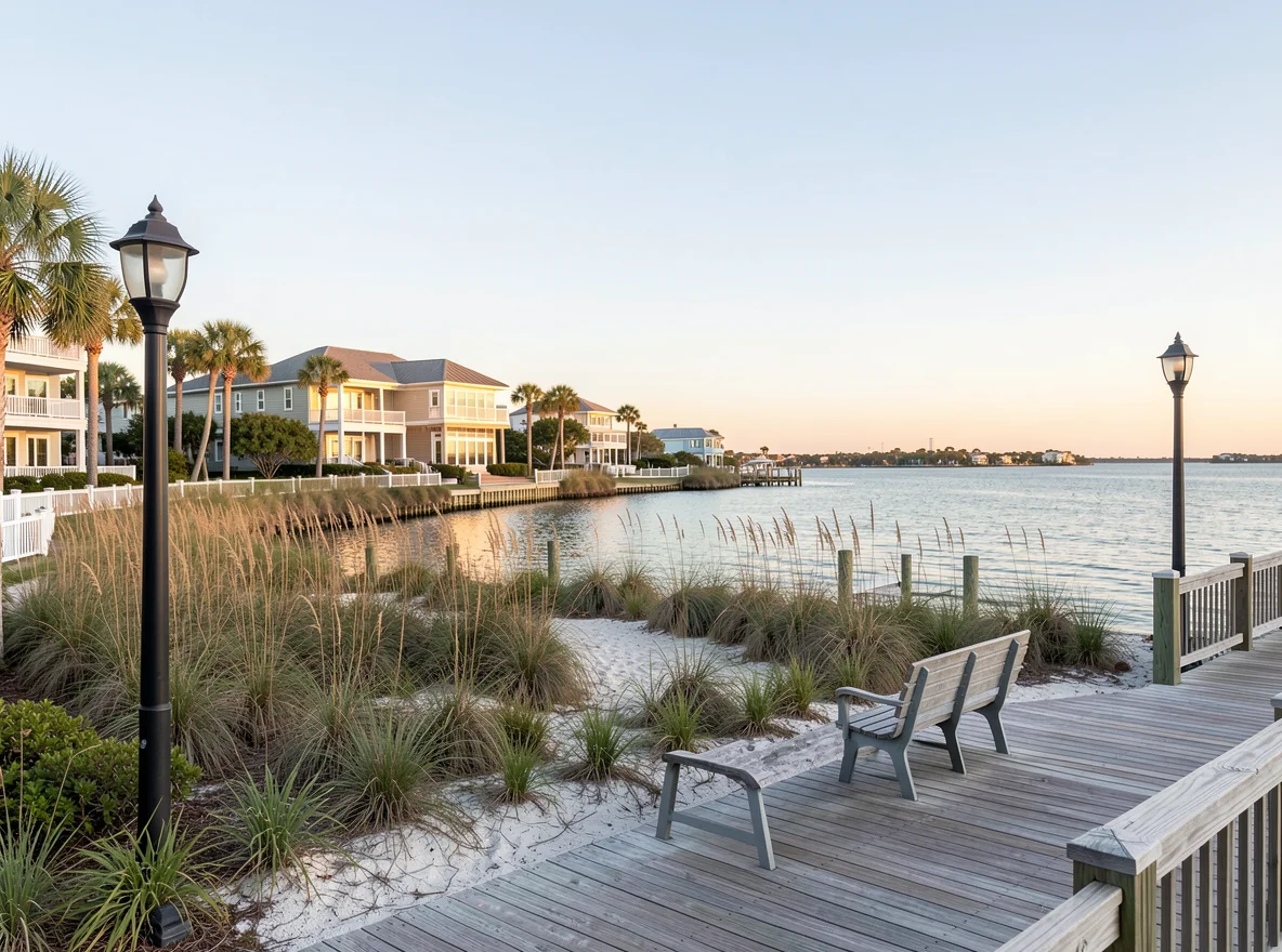 Longboat Key shoreline calm and upscale coastal setting