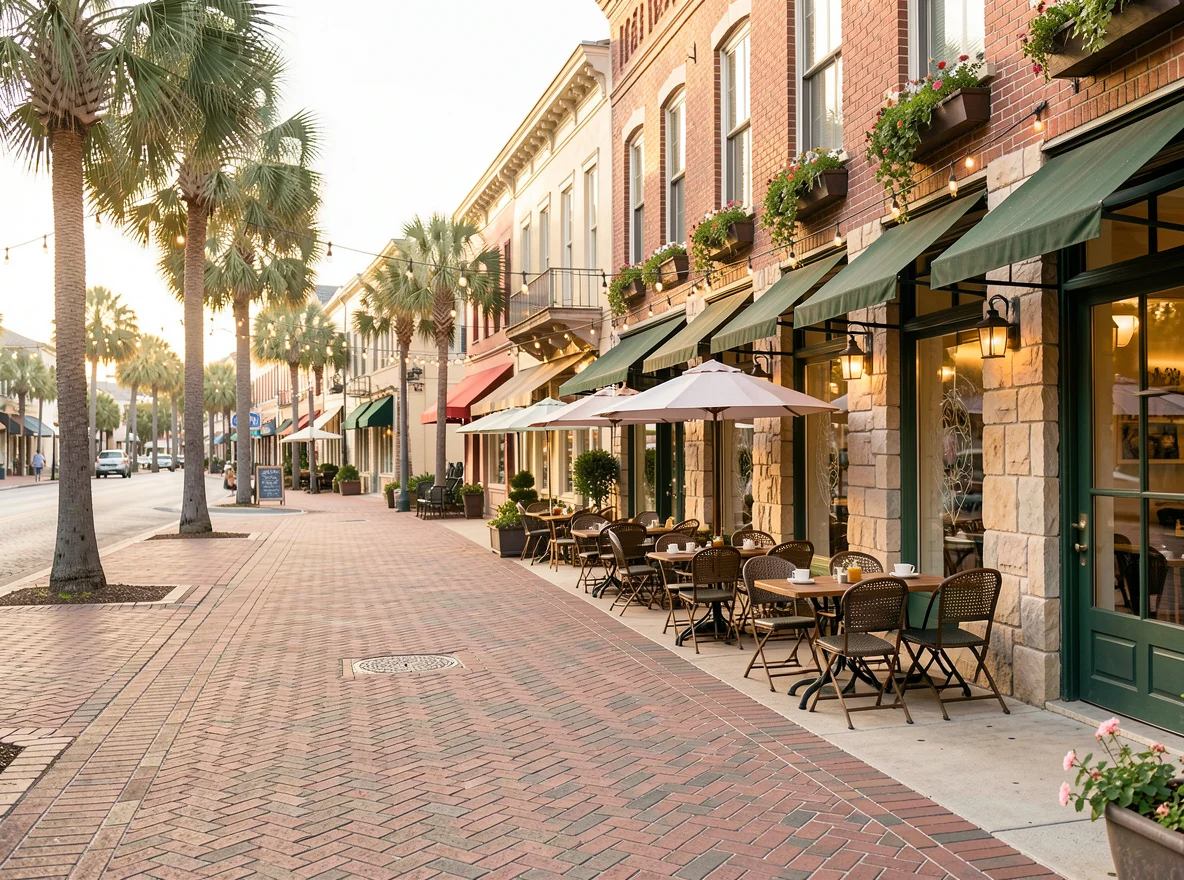 Walkable coastal downtown lifestyle