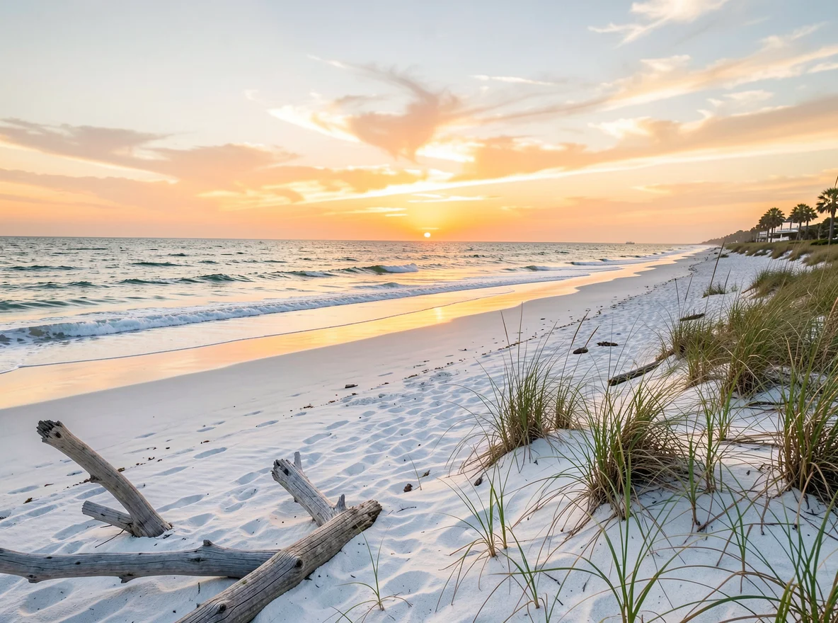 Siesta Key beach and sunset beauty
