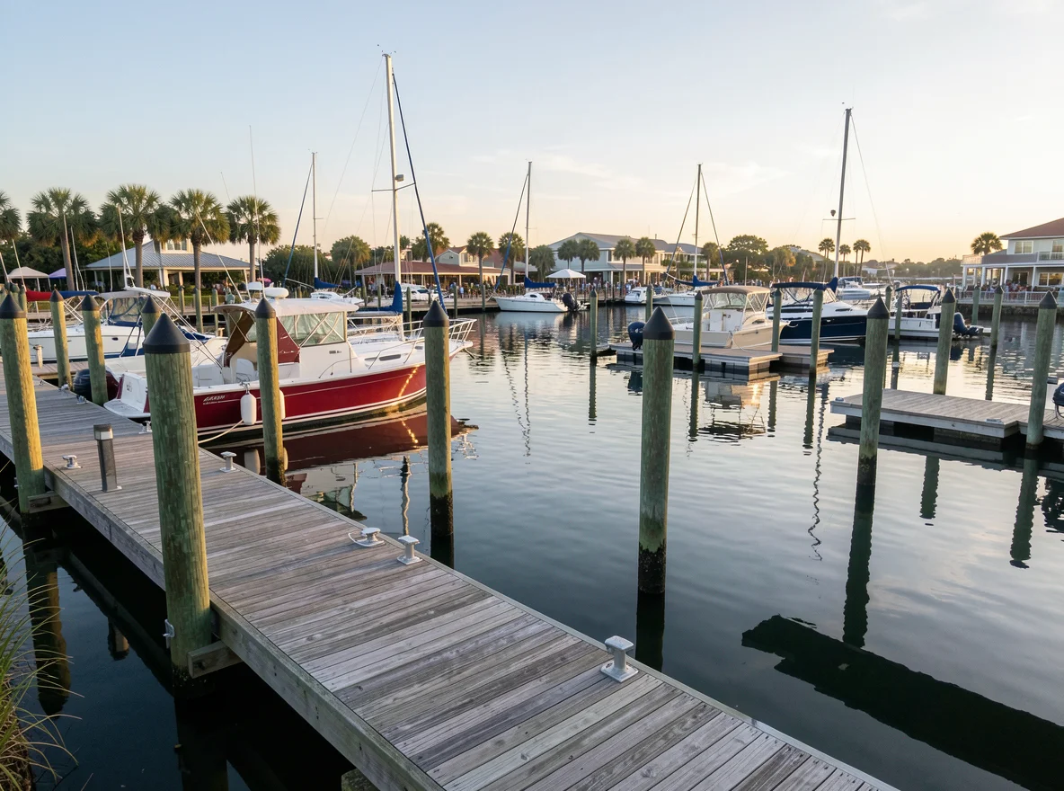 Sarasota and Bradenton marina waterfront scene for Gulf Coast holiday lifestyle