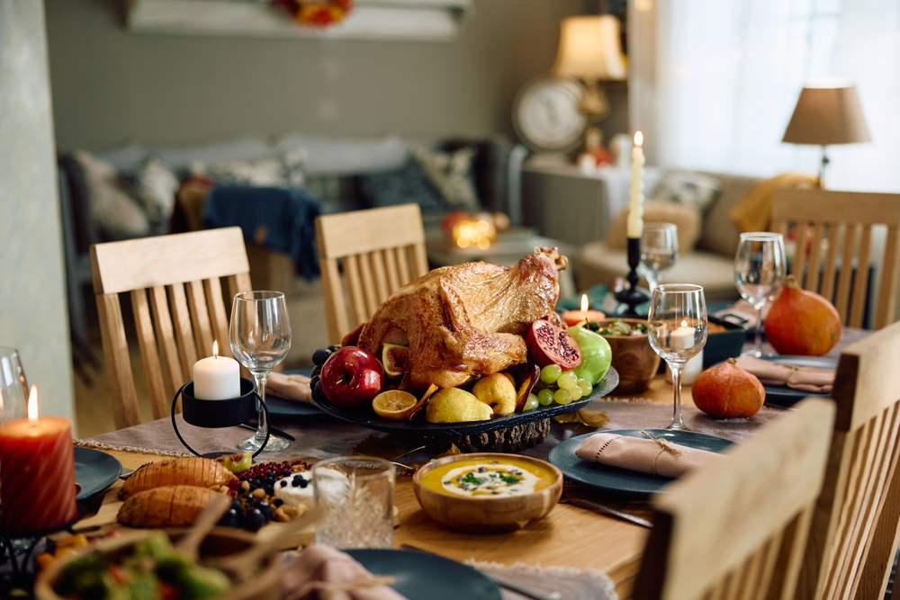 festive table setting