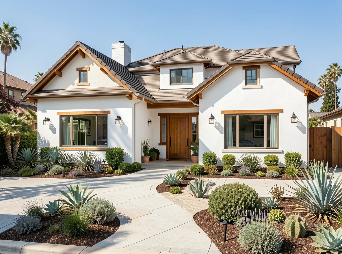 Coastal-inspired San Diego home exterior