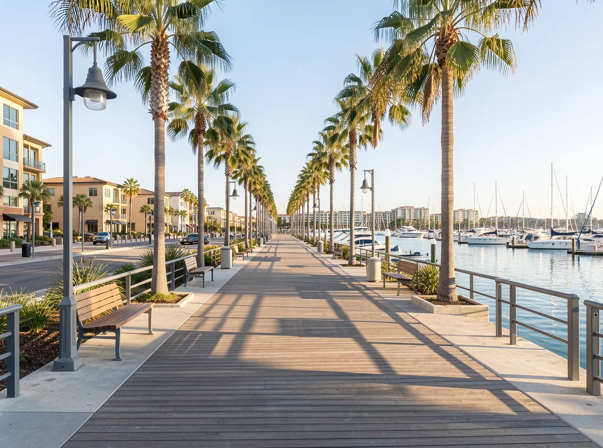 Bayfront waterfront promenade near Marina District