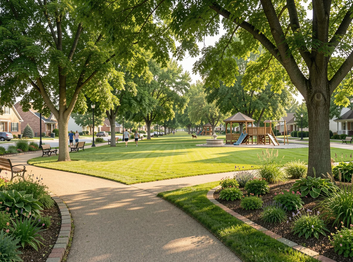 Community green space in Hartford, South Dakota