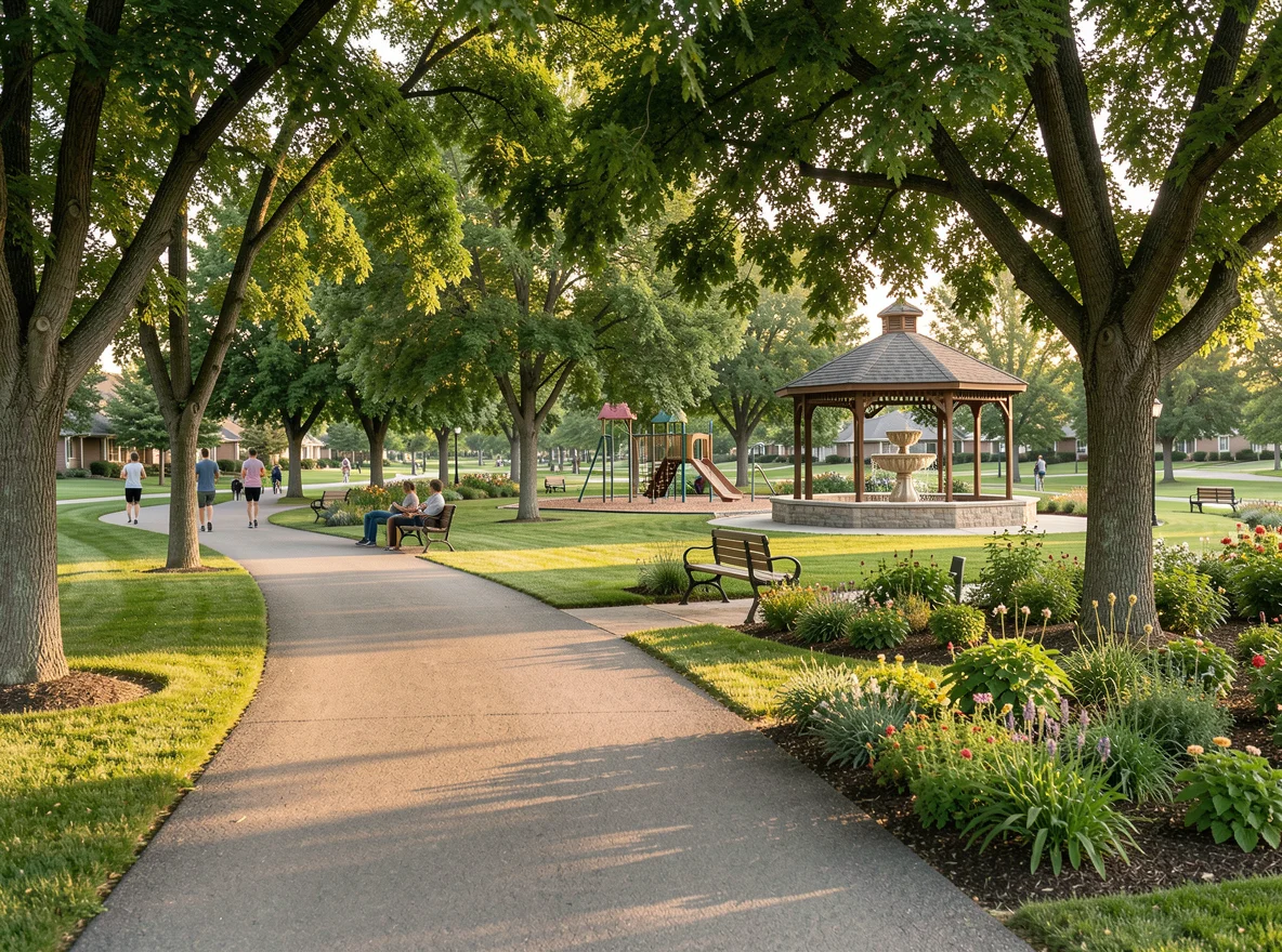Park and walking path near Worthing, South Dakota