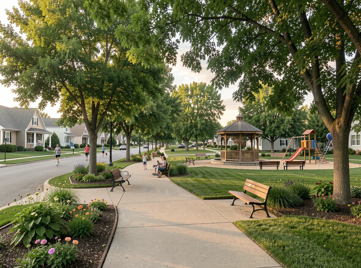 Small-town street scene in Garretson, South Dakota