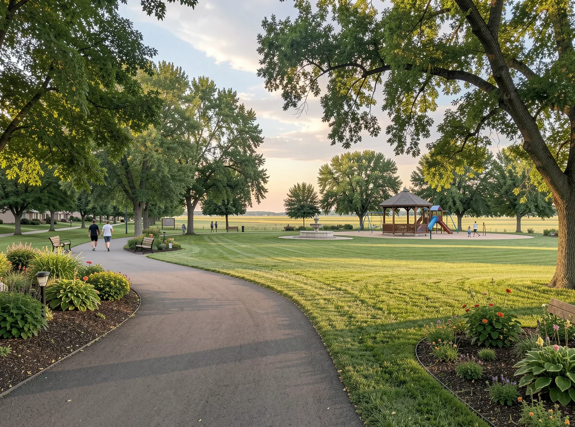 Neighborhood park and open green space near Humboldt, South Dakota