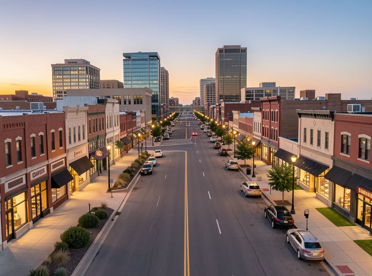 Downtown Canton, South Dakota streetscape