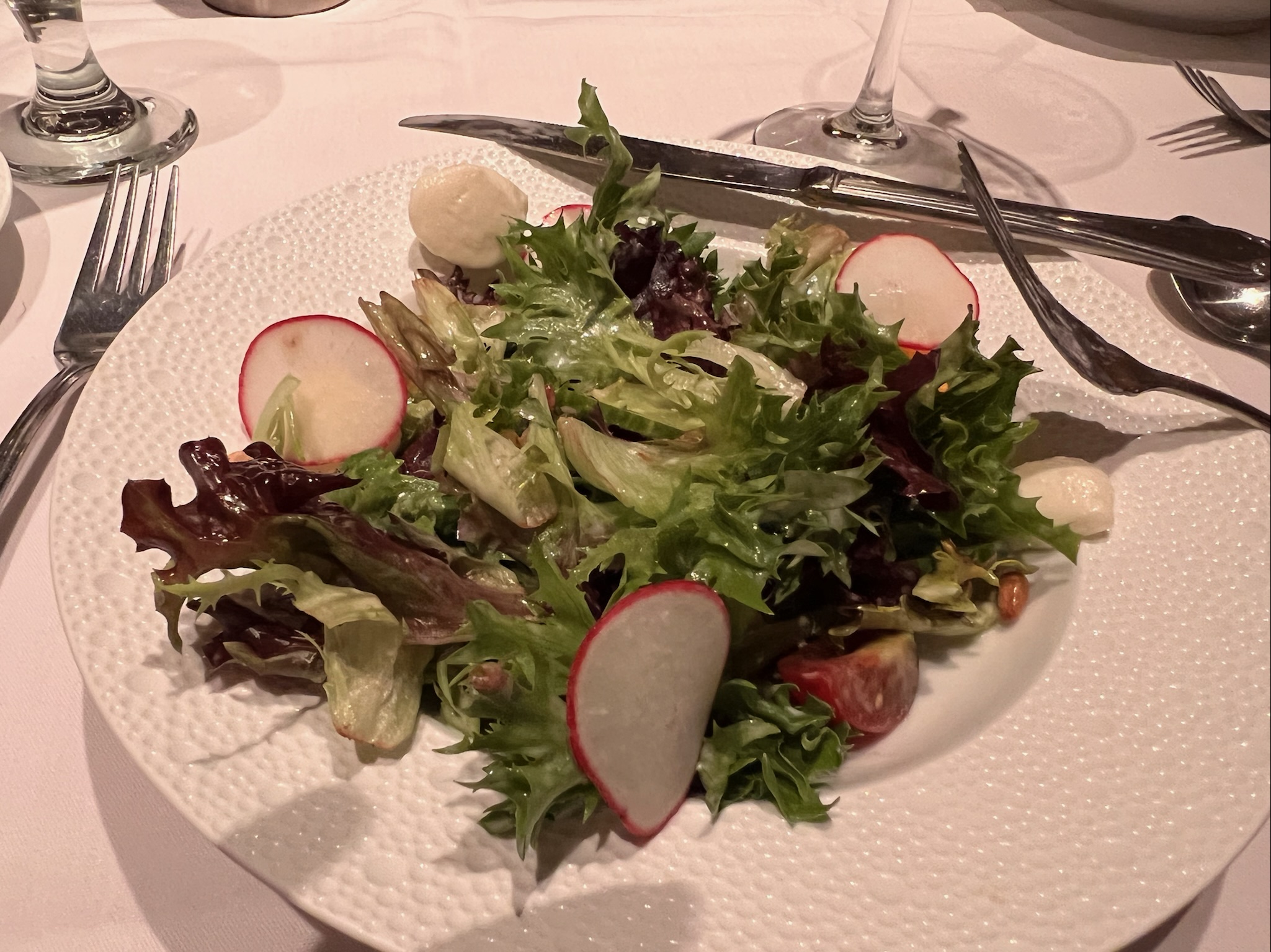 Salad at Boathouse Restaurant in Traverse City