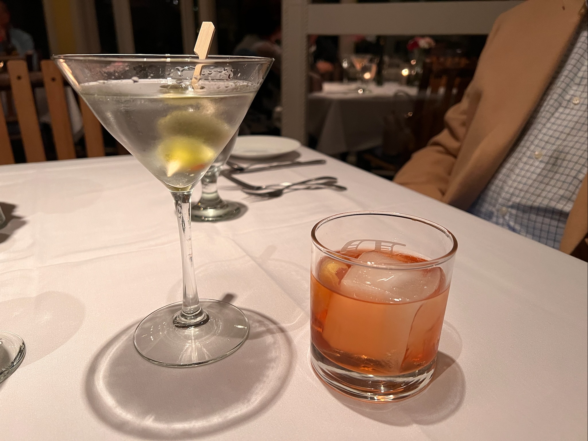 Cocktails at Boathouse Restaurant in Traverse City