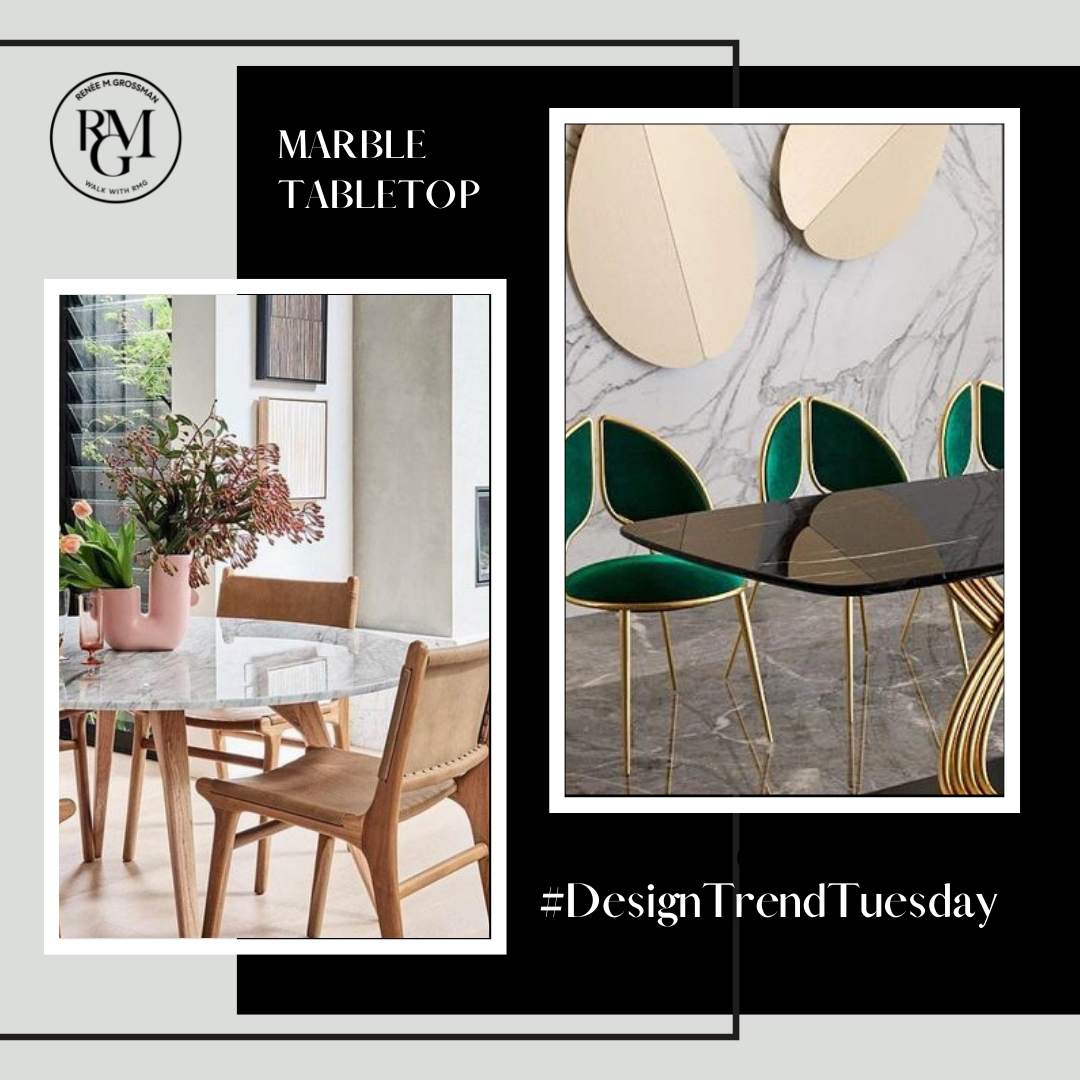 #DesignTrendTuesday - Marble Tabletops