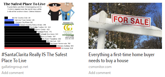 flipboard example - santa clarita is a safe place to live