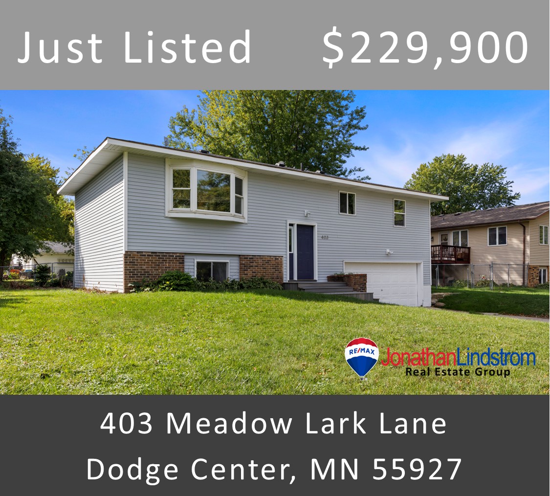 Just Listed - 403 Meadow Lark Lane, Dodge Center, MN 55927