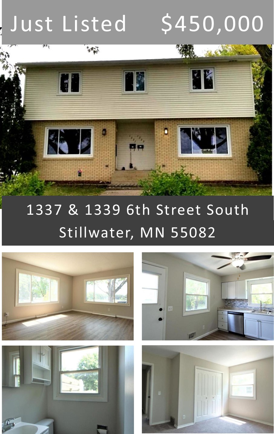 Just Listed 1337 & 1339 6th Street South, Stillwater, MN 55082