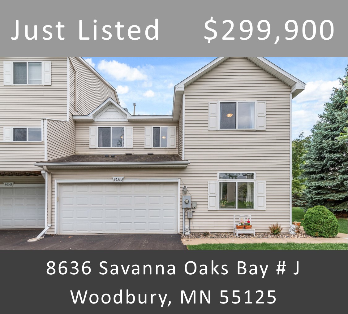 Just Listed - 8636 Savanna Oaks Bay #J, Woodbury, MN 55125
