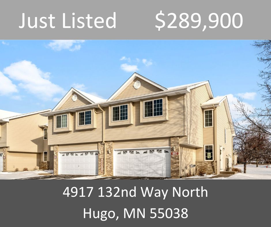 Just Listed - 4917 132nd Way North, Hugo, MN 55038