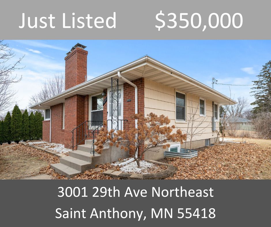 Just Listed - 3001 29th Avenue Northeast, Saint Anthony, MN 55418