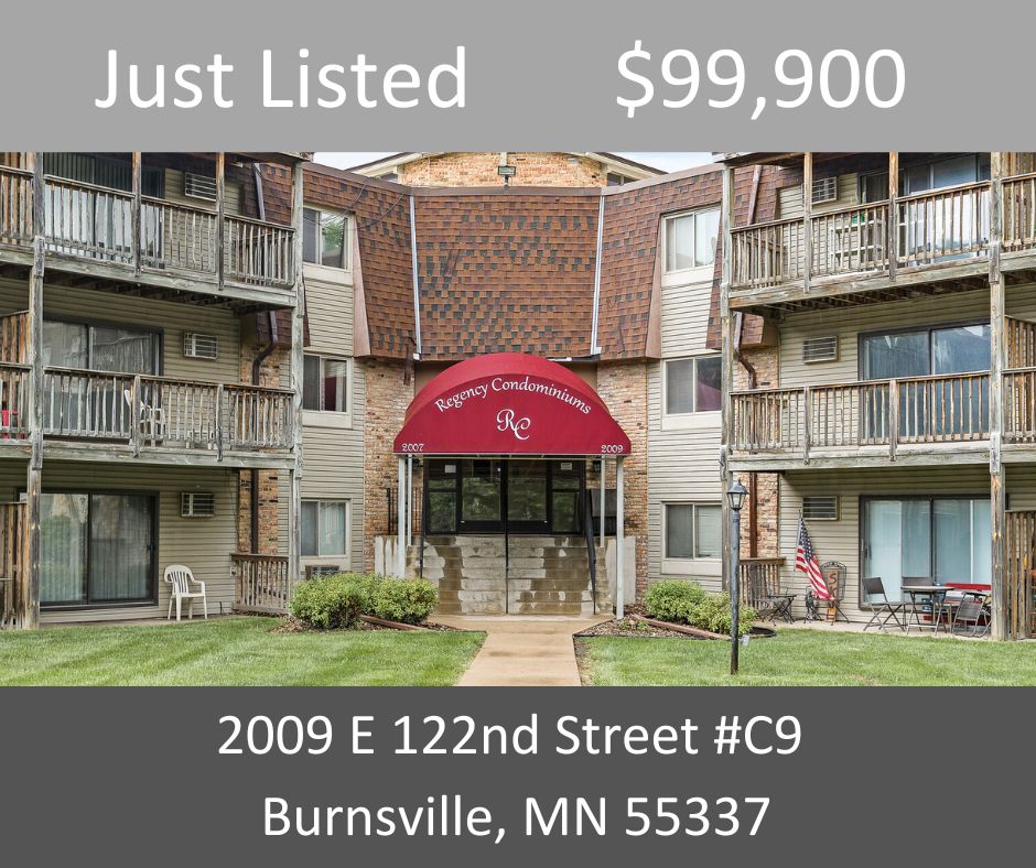 Just Listed - 2009 E 122nd Street #C9, Burnsville, MN 55337