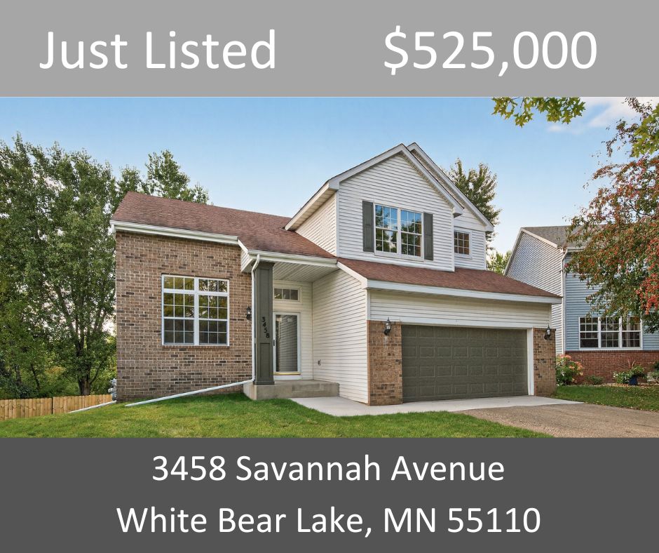 Just Listed - 3458 Savannah Avenue, White Bear Lake, MN 55110