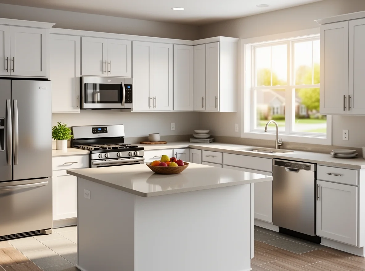 Clean, bright kitchen ready for showings