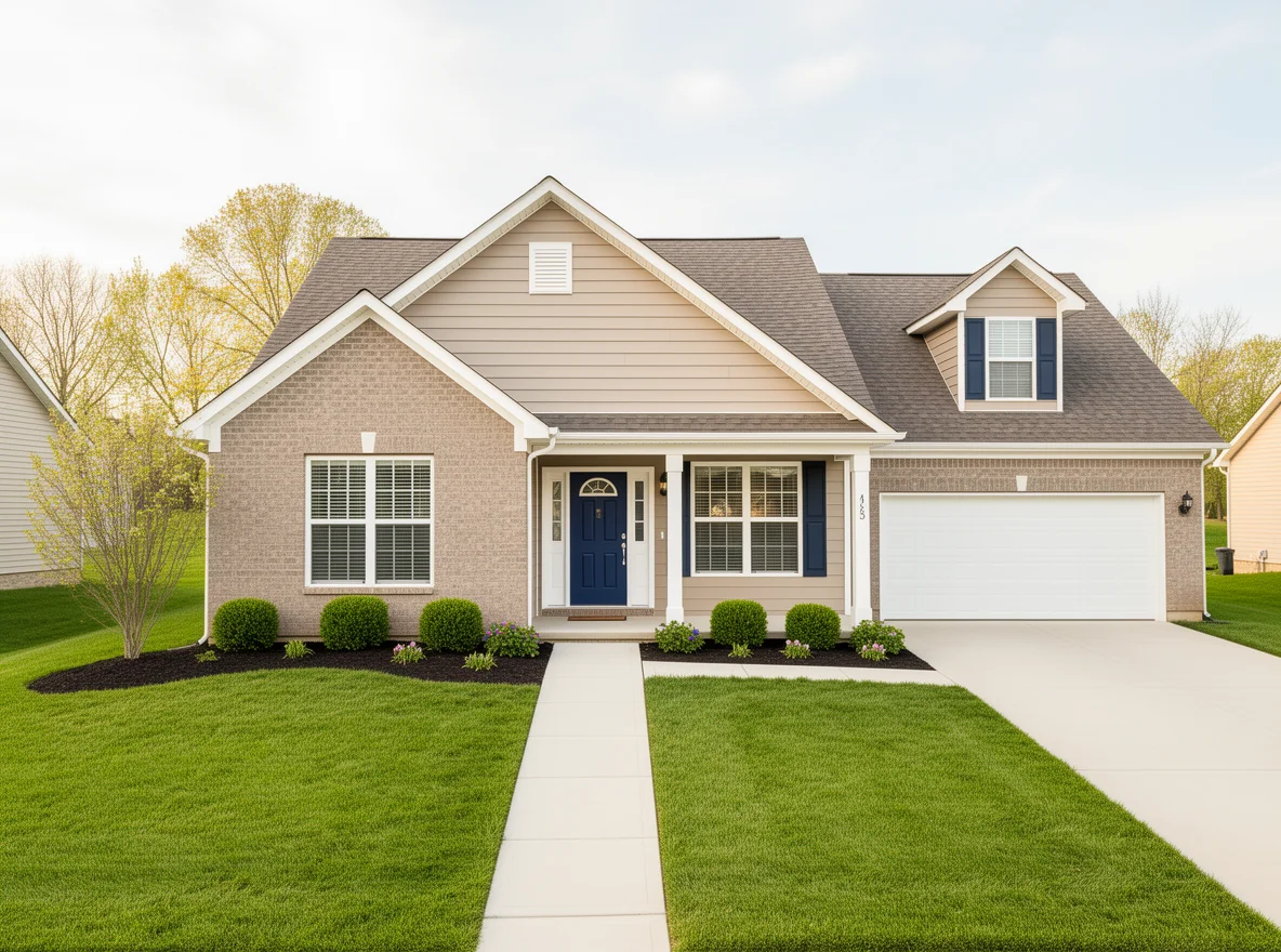 Fresh curb appeal on a Georgetown home