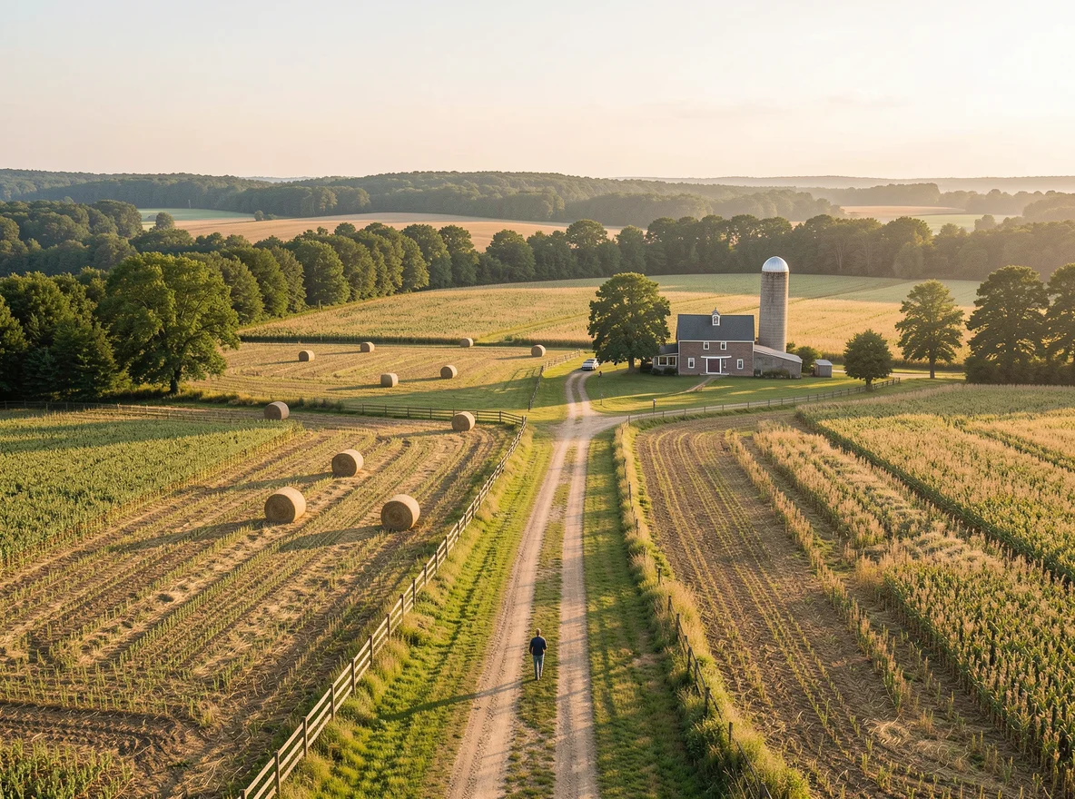 Open countryside near Bealeton