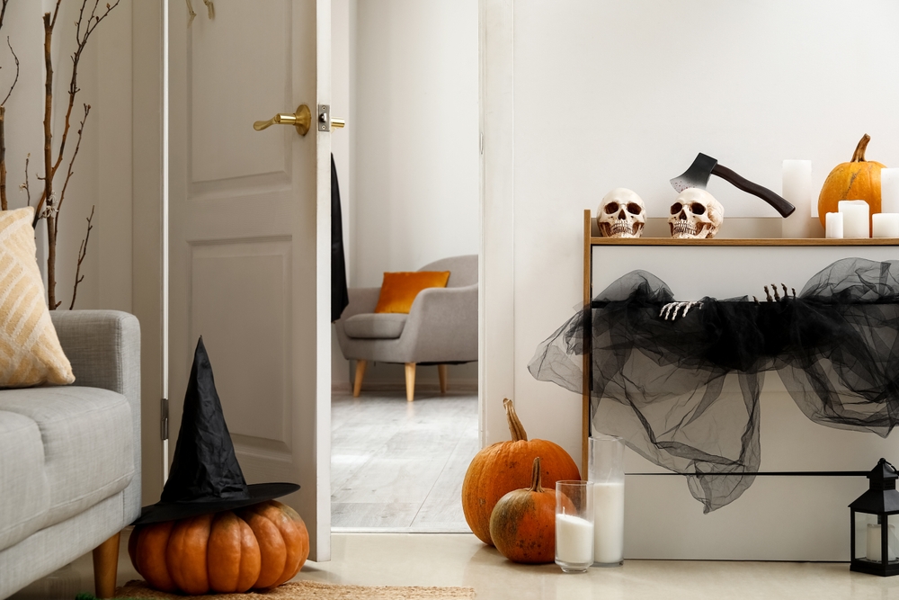 Halloween themed home interior