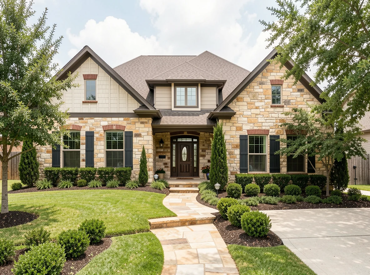 Home exterior in Round Rock