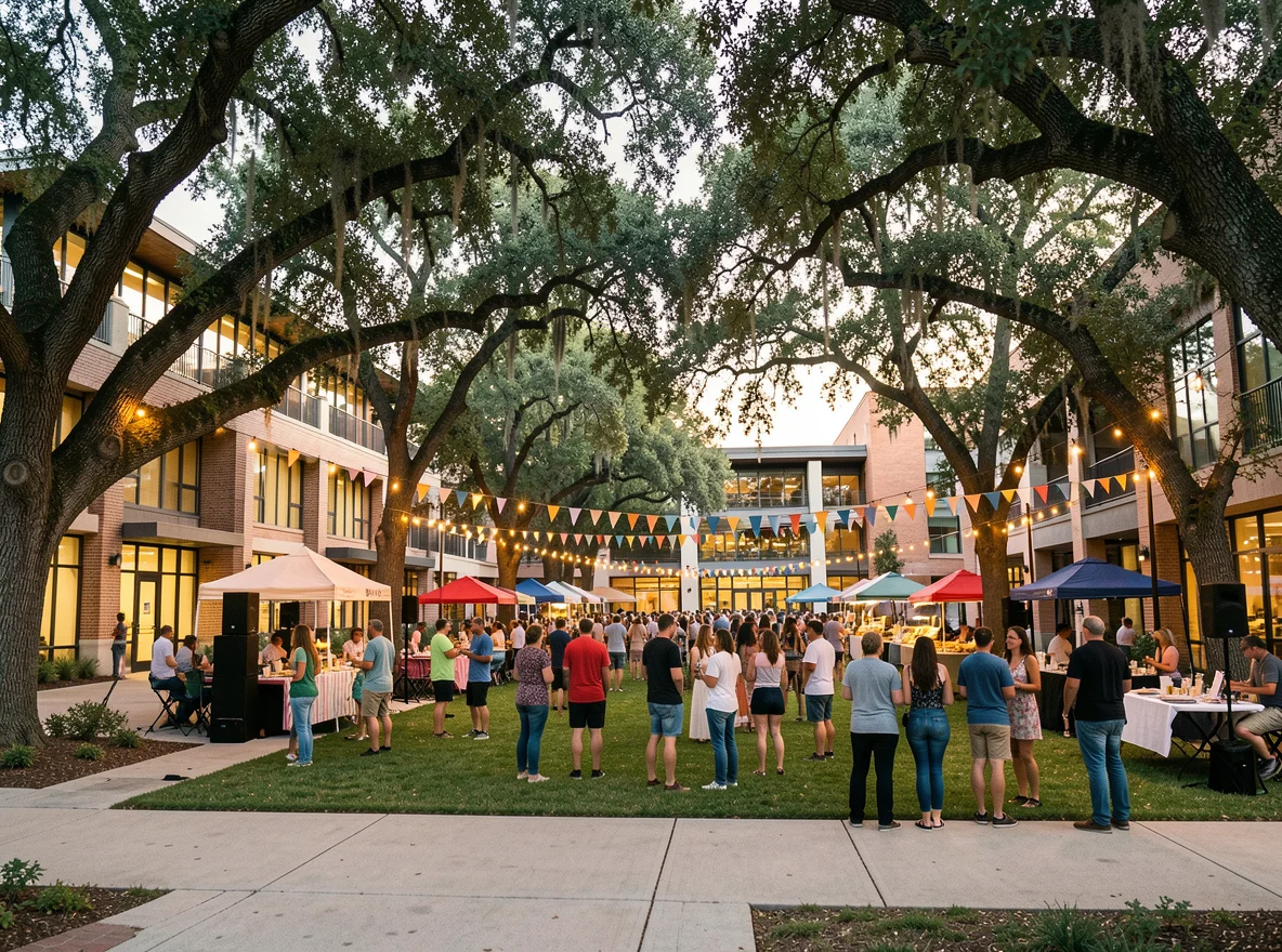 Community scene in Austin