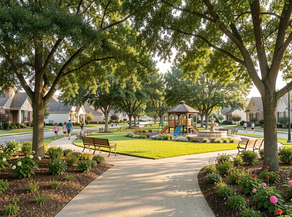 Neighborhood park and residential setting in Copperas Cove, Texas