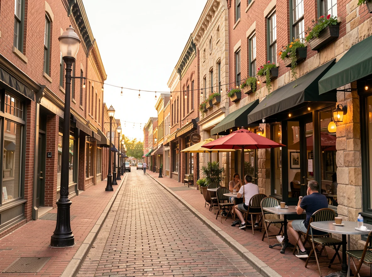 Historic streetscape in Belton, Texas