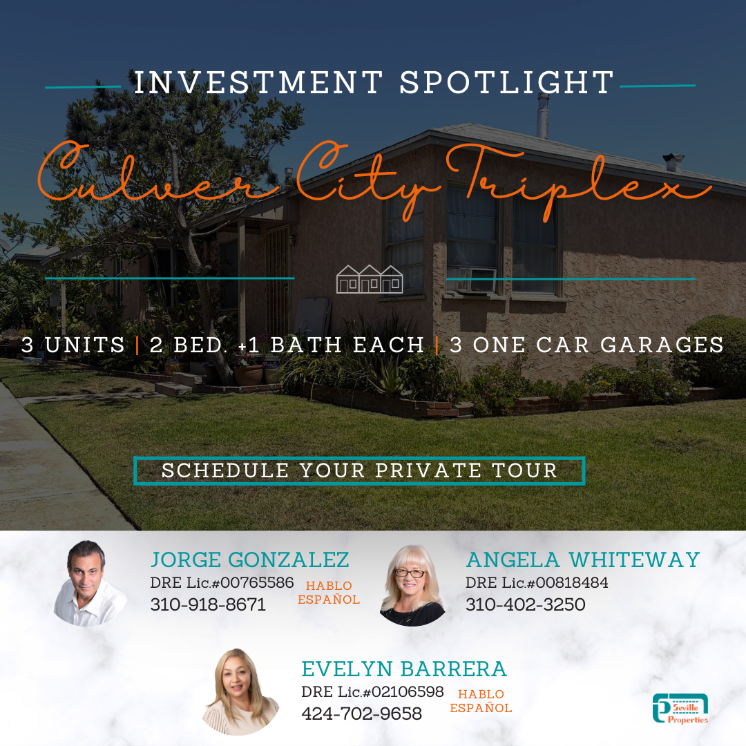 3854 Tilden Ave. Culver City triplex investment property