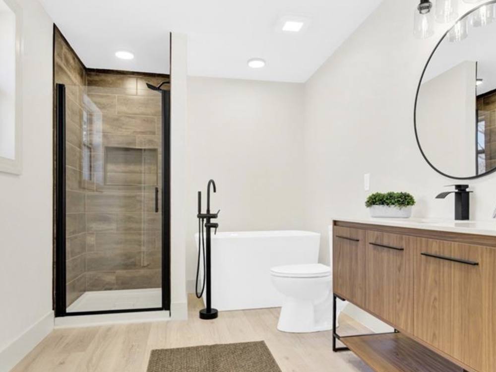 Primary bathroom after renovation