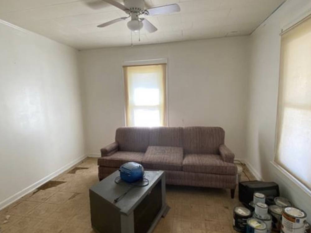 Living area before renovation