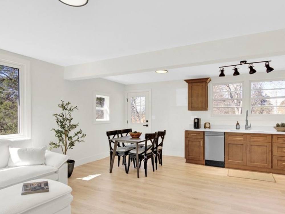 Living & kitchen after renovation