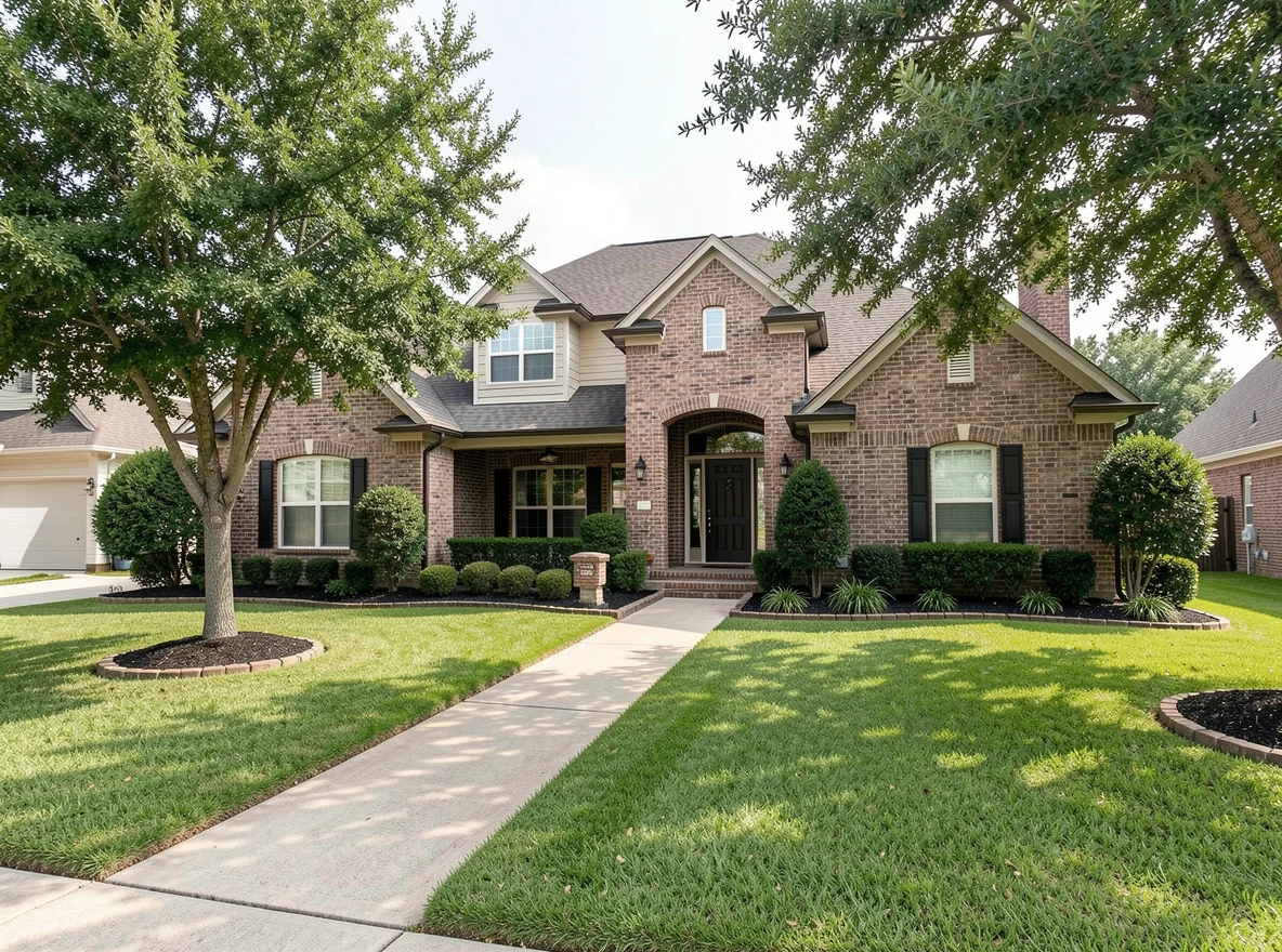 Suburban home exterior in Arlington