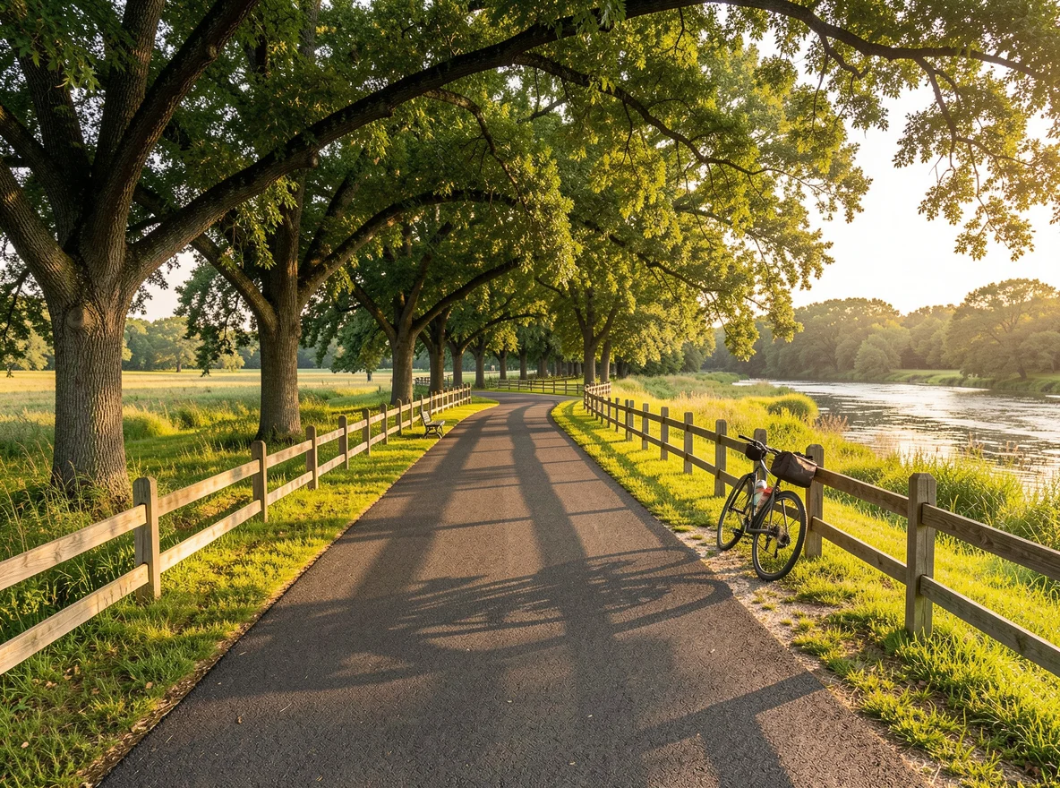 Cycling and walking trail in Plano