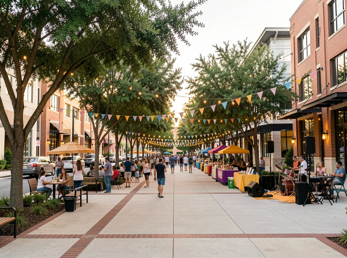 Community gathering space in Arlington