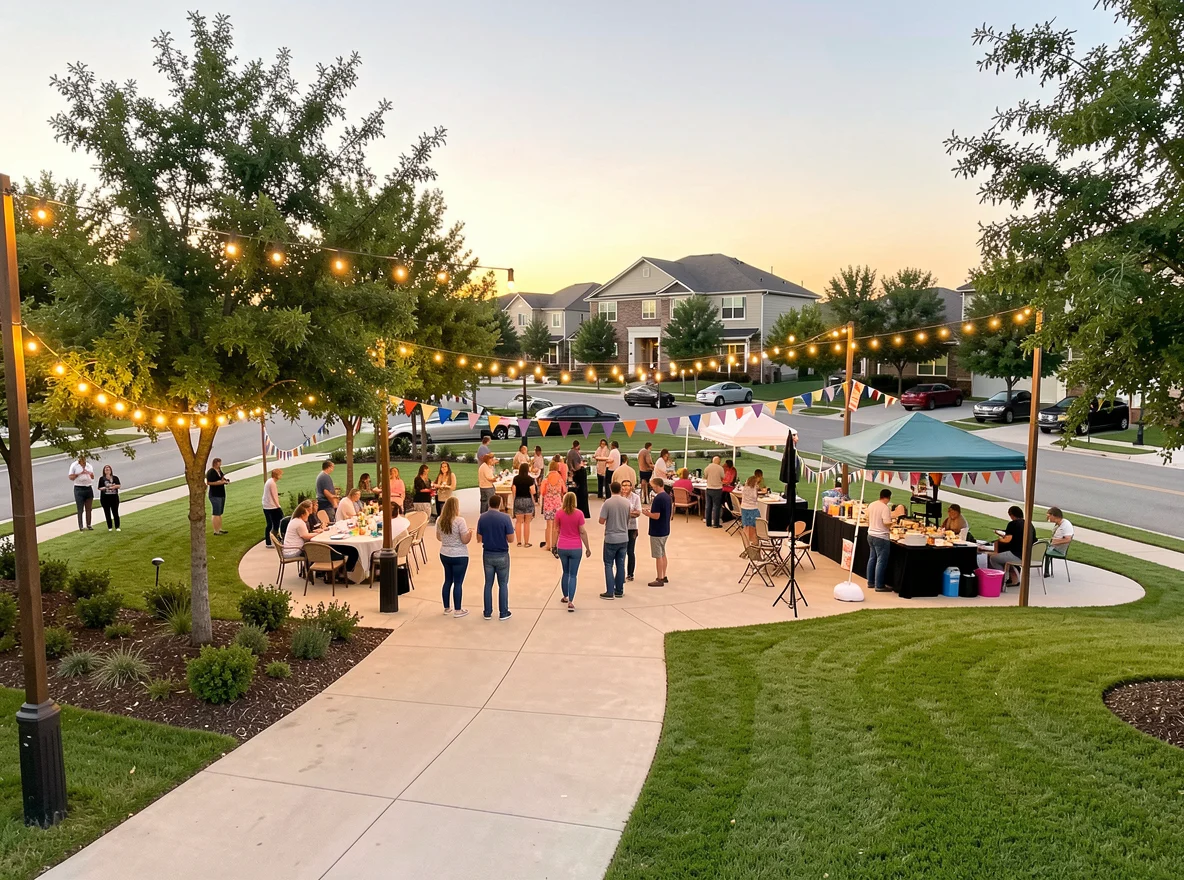 Community gathering space in Plano