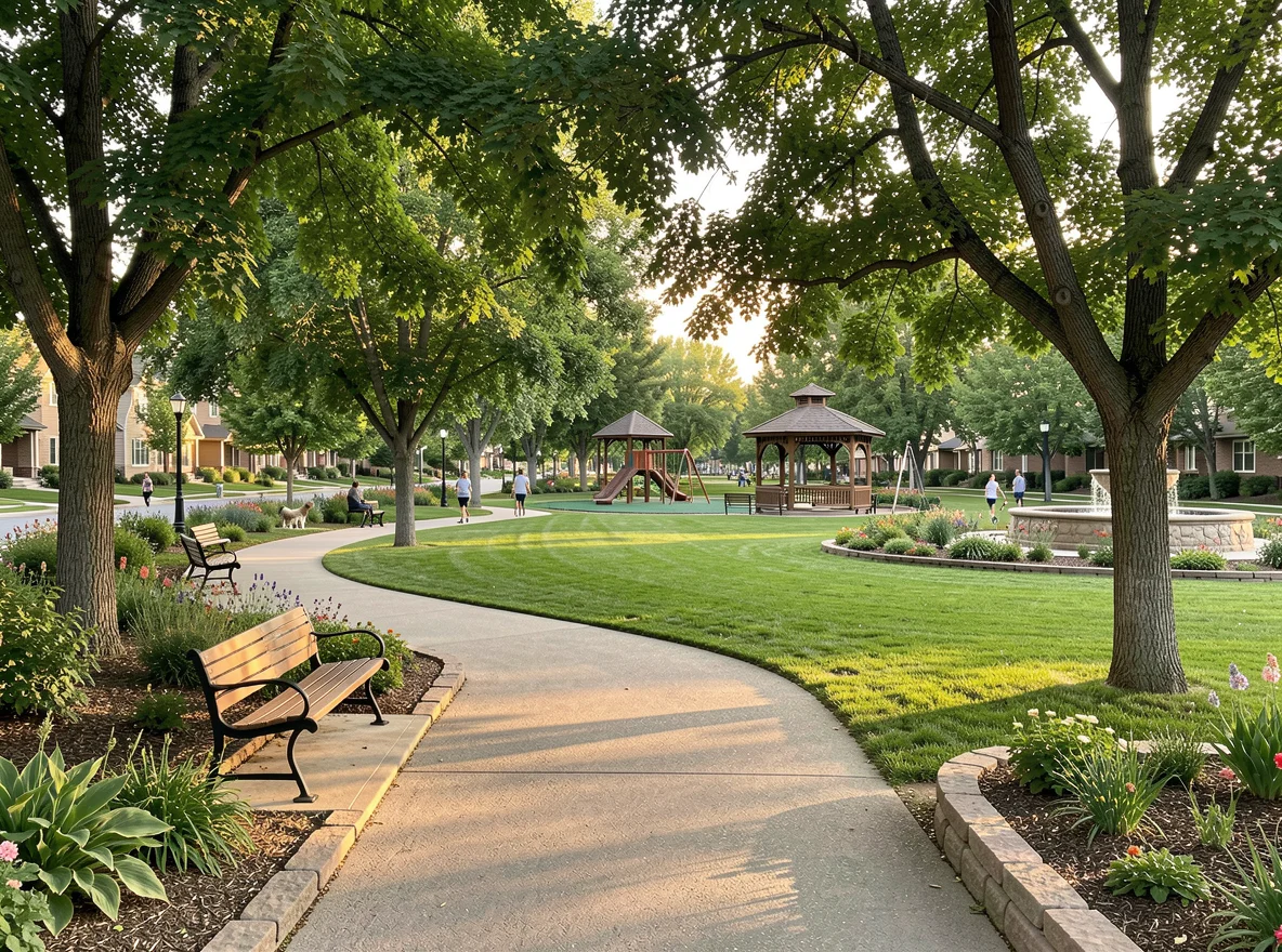 Neighborhood park setting in Loveland