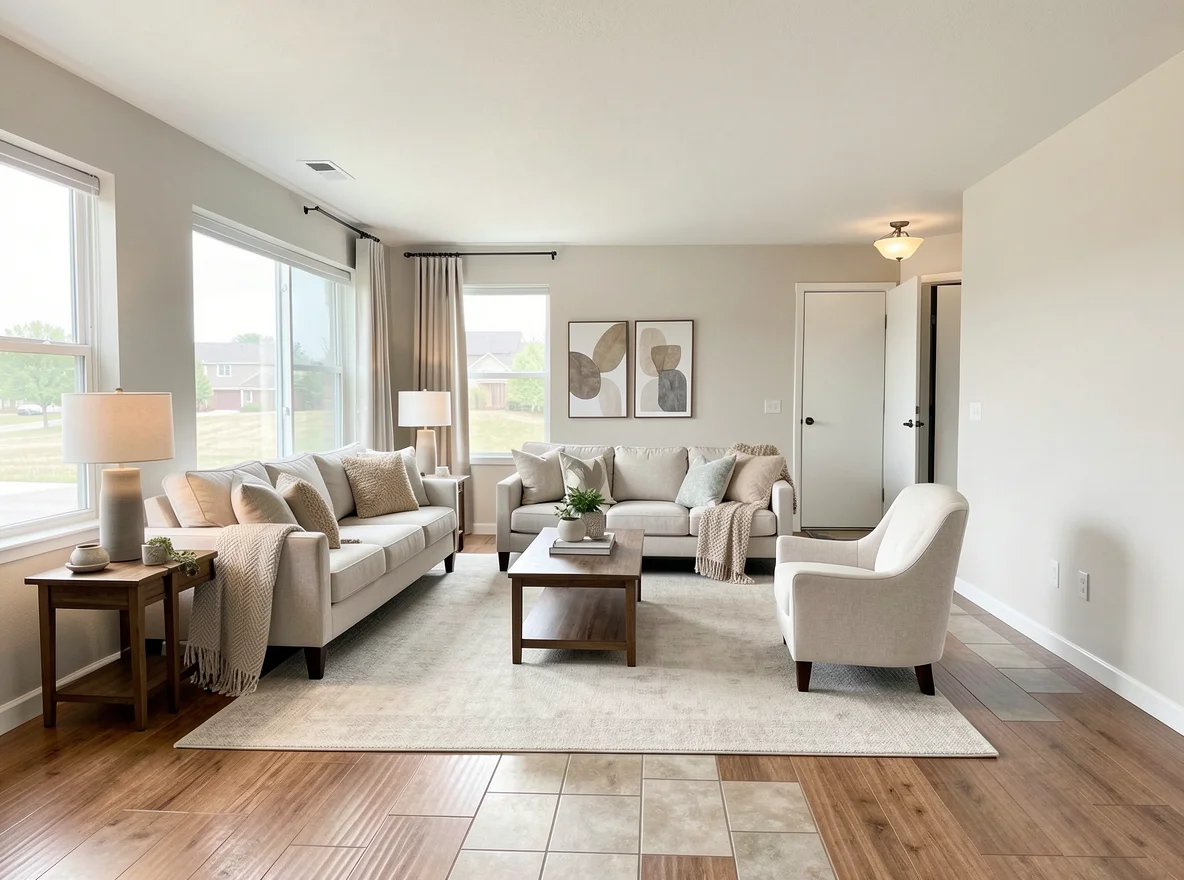 Interior of a practical first home
