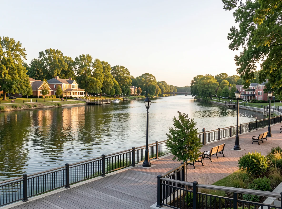 Riverfront scenery in Columbia