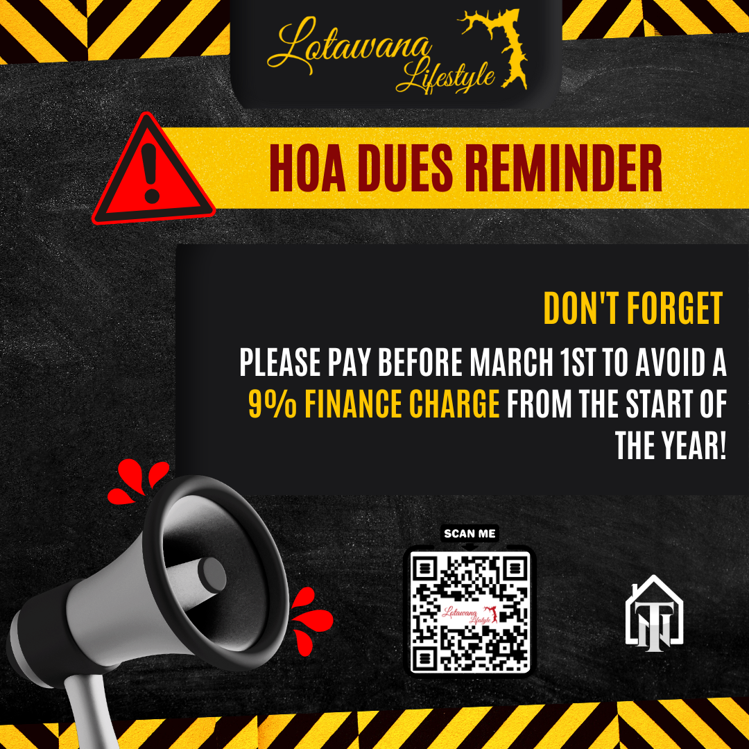 HOA DUES REMINDER!