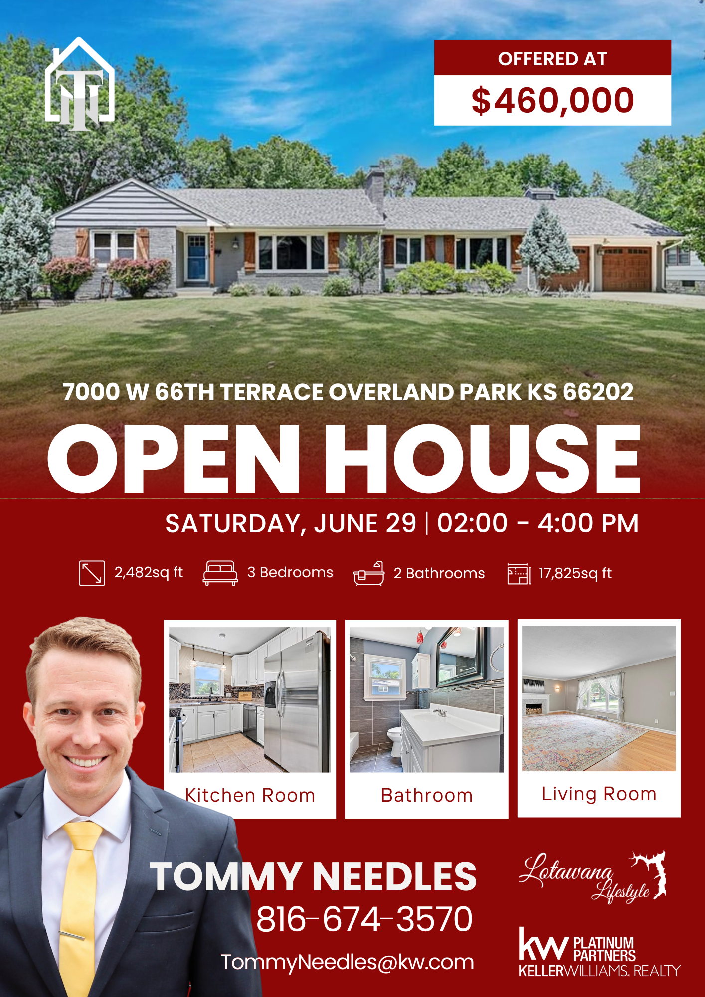 OPEN HOUSE 📍 7000 W 66th Terrace Overland Park KS 66202