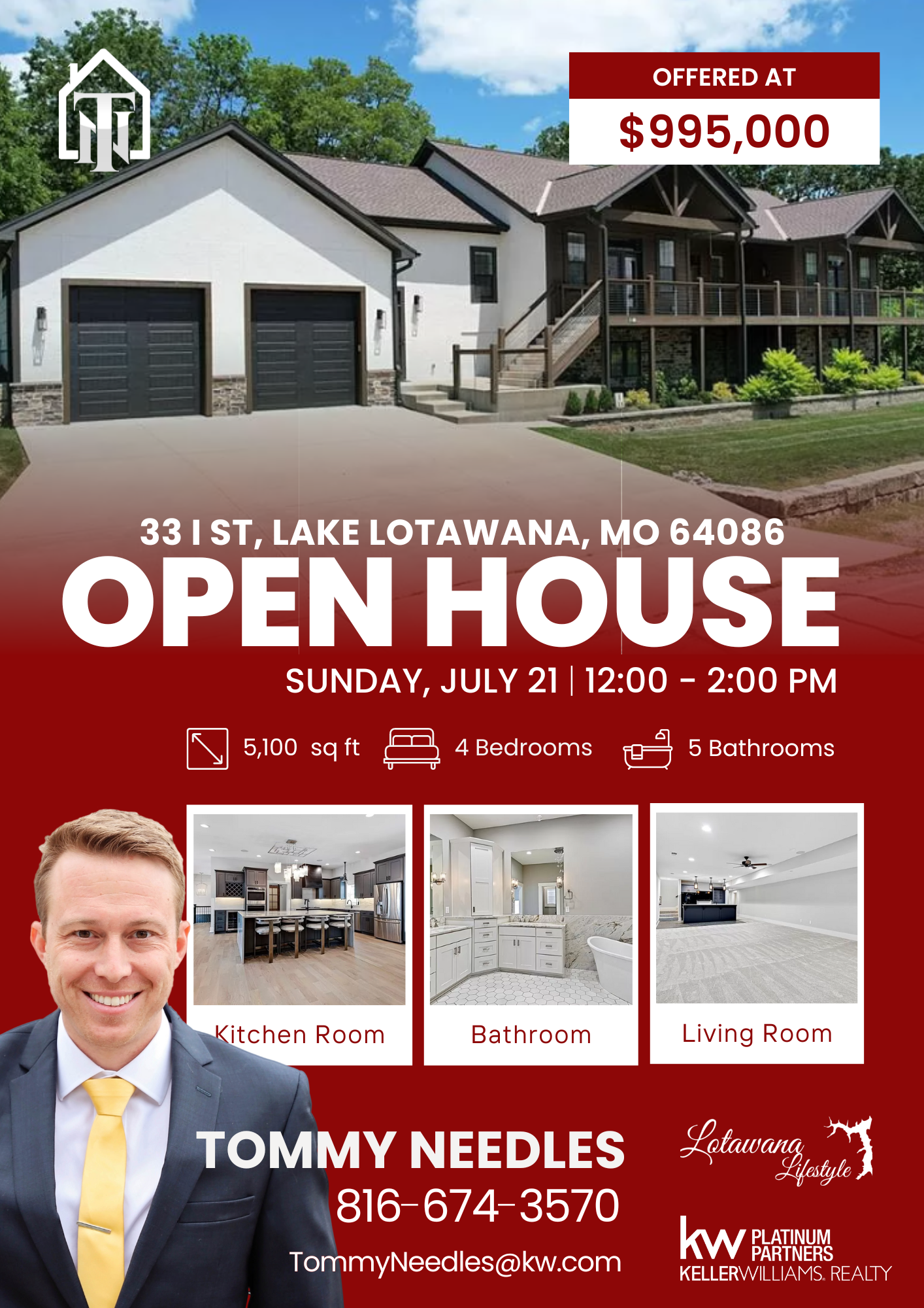 OPEN HOUSE 📍 33 I St Street Lake Lotawana MO 64086
