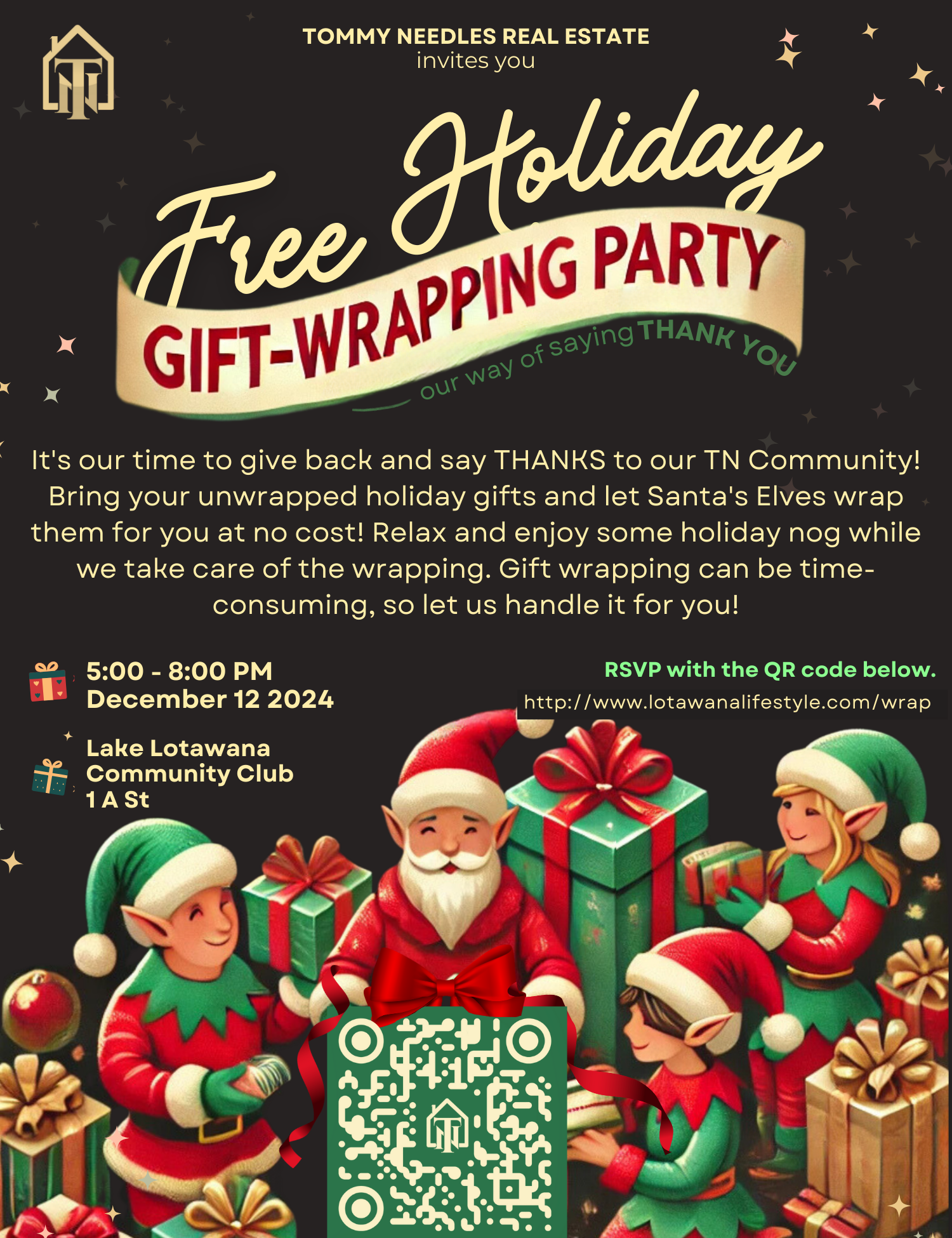 🎄🎁 Today’s the Day: Free Holiday Gift-Wrapping Party is Here! 🎉